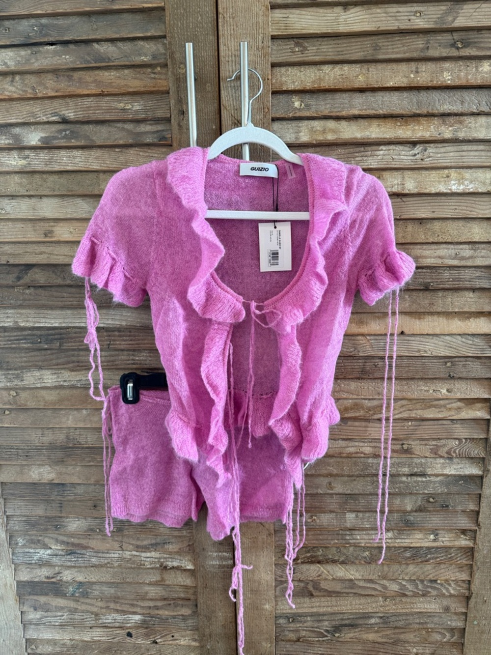 GUIZIO Ruffle Knit Set